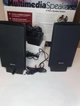 Micro Innovations Multimedia Speakers - Flat Panel Design (MM630D) Works Good. Fixed Price $10.00.
