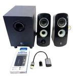 Logitech Speaker System Z323 With Subwoofer + Bluetooth Usb Audio. Fixed Price $37.99.