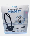 Vibe 3.5MM Plug-in Mono Headset With Swivel Microphone New Box. Fixed Price $10.99.