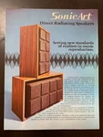 Bose Sonicart Speaker Advertising Brochure Syncom. Fixed Price $12.00.