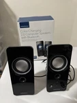 Insignia Color Changing 2.0 Bluetooth Computer Speakers Black NS-2810BT. Fixed Price $8.00.