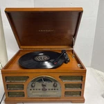 Crosley CR66 Turntable Record Cassette Radio Player Tested All Ports Works Great. Fixed Price $179.10.