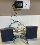 Harman Kardon Hp 5187-2105 Computer Speakers Tested Working Black Set. Fixed Price $19.99.