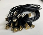 10X Monoprice Usb-a To 2.0 Cable 28/24AWG, Gold Plated, Black, 3 Ft. Fixed Price $31.29.