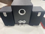 Lot 9 Sets Aopen Soundbox 300 Portable Stereo - Speakers, Subwoofer, & Wires. Fixed Price $188.00.