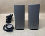 Bose Companion 20 Silver Multimedia Speaker System Wired Connectivity Tested. Fixed Price $149.99.