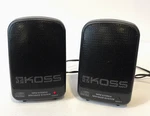 Koss SXM/7 Dual Amplified Mini Stereo Speaker System 3.5MM Logitech Electronics. Fixed Price $18.17.