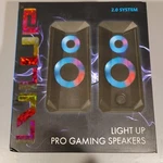 Vivitar Lvlup Light Pro Gaming Speakers 2.0 System Item LU842-NOC New Box. Fixed Price $9.99.