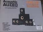 Acoustic Audio AA5170 5.1 Bluetooth Multimedia Speaker System , Remote Control. Fixed Price $143.99.