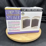Vintage Juster Computer Speakers New Box. Fixed Price $39.99.