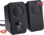 Amazon Basics 10W Ac-powered Computer Speakers Black 3.2 Inch Desktop. Fixed Price $39.99.