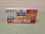 1973 Post Cereal Box Treat Pak Flintstones Fruity Pebbles Sugar Sparkled Raisin. Fixed Price $425.00.