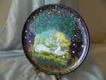 Rare Unicorn Judy Mastrangelo Glow Plates Kaligraphia Studio Signed Australia 95. Fixed Price $71.50.