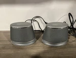 Amazon Basics Stereo 2.0 Speakers For Pc Laptop, 3.5MM - Silver. Fixed Price $7.99.
