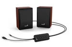 Genius SP-HF380BT Computer Speakers Wood Usb Bluetooth 5.0 Connection 3W Inch. Fixed Price $28.90.