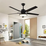 48" Modern Ceiling Fan Light Led 3 Color Chandelier Lamp 5 Blades Remote Control. Fixed Price $88.32.