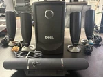 Dell Home Theater System, Mms 5650, 4 Speakers, 1 Sub, Center. Fixed Price $40.00.