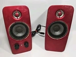 Creative Labs Inspire T10 Speakers MF1600 Red / Black - Hums Plugged Parts. Fixed Price $8.99.