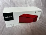 Sony Portable Bluetooth Speaker SRS-X3 (red). Fixed Price $199.99.