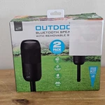 Ilive Bluetooth Solar Powered Waterproof Speakers With Removable Stakes. Fixed Price $27.99.