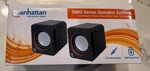 Manhattan Usb Powered Stereo Speaker System - Small Size With Black Silver. Fixed Price $9.00.