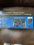 Hp 2.1 Compact Subwoofer-based Speaker System For Enhanced Bass Output, BR386AA. Fixed Price $20.00.