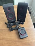VS2420 Altec Lansing Powered Audio System - Speakers For Computer W/ Pod Working. Fixed Price $18.99.