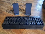 Wired Monoprice Keyboard And Creative A50 Speakers. Fixed Price $10.00.