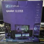 Lenrue E-1059 Speaker 2.0 Channel, USB/3.5MM, 360 Surround, Hifi, Black. Fixed Price $21.00.