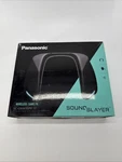 Panasonic Soundslayer Wireless Wearable Speaker System, SC-GNW10 Black. Fixed Price $149.00.