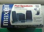 Maxell Flat Speakers W/ Subwoofer & Remote 12W New Vintage FPS-1 . Open Box. Fixed Price $59.99.