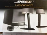 Bose Companion 5 Multimedia Speaker System In Black/silver 040326 120V. Fixed Price $800.00.