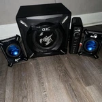 Genius SW-G2.1 2000 Multimedia Speaker System 60W Rms Wired Black. Fixed Price $70.00.