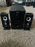 Qub Works Desktop 2.1 Multimedia Bluetooth Speaker System. Fixed Price $50.00.