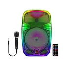 Qfx 8" Translucent Portable Party Speaker W/ Bluetooth & Rechargeable Battery. Fixed Price $39.99.