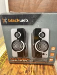 Blackweb Multimedia Pc Speakers 3.5MM Aux Input. Fixed Price $22.99.