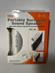 Klipper 3D Portable Surround Sound Speaker Grandmax Clip On SPKR-S1-WH. Fixed Price $27.99.