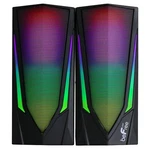 Befree Color Led 2.0 Ch Black Compact Computer Gaming Speakers W Lights Usb Aux. Fixed Price $55.00.