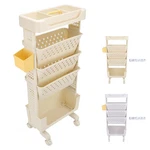 5-TIER Mobile Bookshelf Rolling Bookcase Storage Rack File Folder Organizer Cart. Fixed Price $43.72.