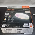 Commercial Electric 13" Smart Gradient Led Flush Mount Bluetooth Speaker. Fixed Price $48.88.