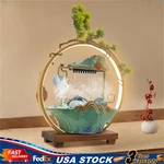 Modern Indoor Water Fountain With Led Light 13.8*5.5*15IN For Table Top Desk. Fixed Price $70.79.