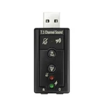 Dsyj 7.1 Channel Usb External Sound Card Audio Adapter Pack, Black. Fixed Price $13.99.