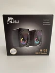 Njsj H128 Light Up Gaming Speakers Active Desktop 2.0 - New. Fixed Price $13.00.