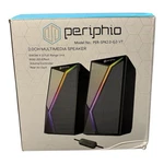 Periphio 2.O Ch Multimedia Speakers Pc Laptop Phone Sound System Rgb Led Effect. Fixed Price $20.98.