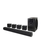 Ilive Electronics 5.1 Home Theater System Bluetooth Sound Bar 4 Wired Speaker. Fixed Price $110.00.