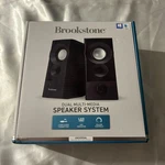 Brookstone Dual Multi Media Speaker System. Fixed Price $22.00.
