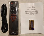 Remote For Joly Joy 2.0 Channel Bluetooth Sound Bar JO-BTS-03. Fixed Price $10.80.