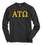 Alpha Tau Omega Bella + Canvas Black Long Sleeve Shirt Ato Letters *new*. Fixed Price $24.99.