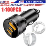 Dual Usb Pd Type-c Car Charger 30W Fast Adapter Iphone 16 15 14 13 11PRO Max Lot. Fixed Price $569.13.