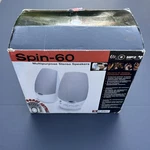 Vintage Labtec SPIN-60 Powered Pc Desktop Speakers Retro Gaming Original Box. Fixed Price $34.99.